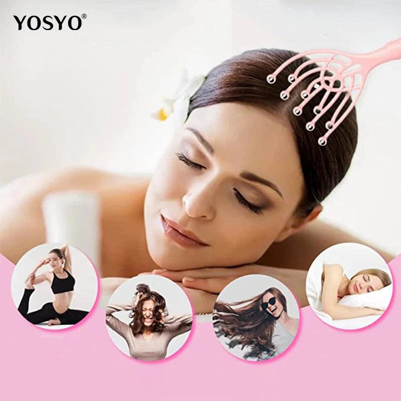 YOSYO Head Massager Scalp Roller For Hair Care And Relaxation