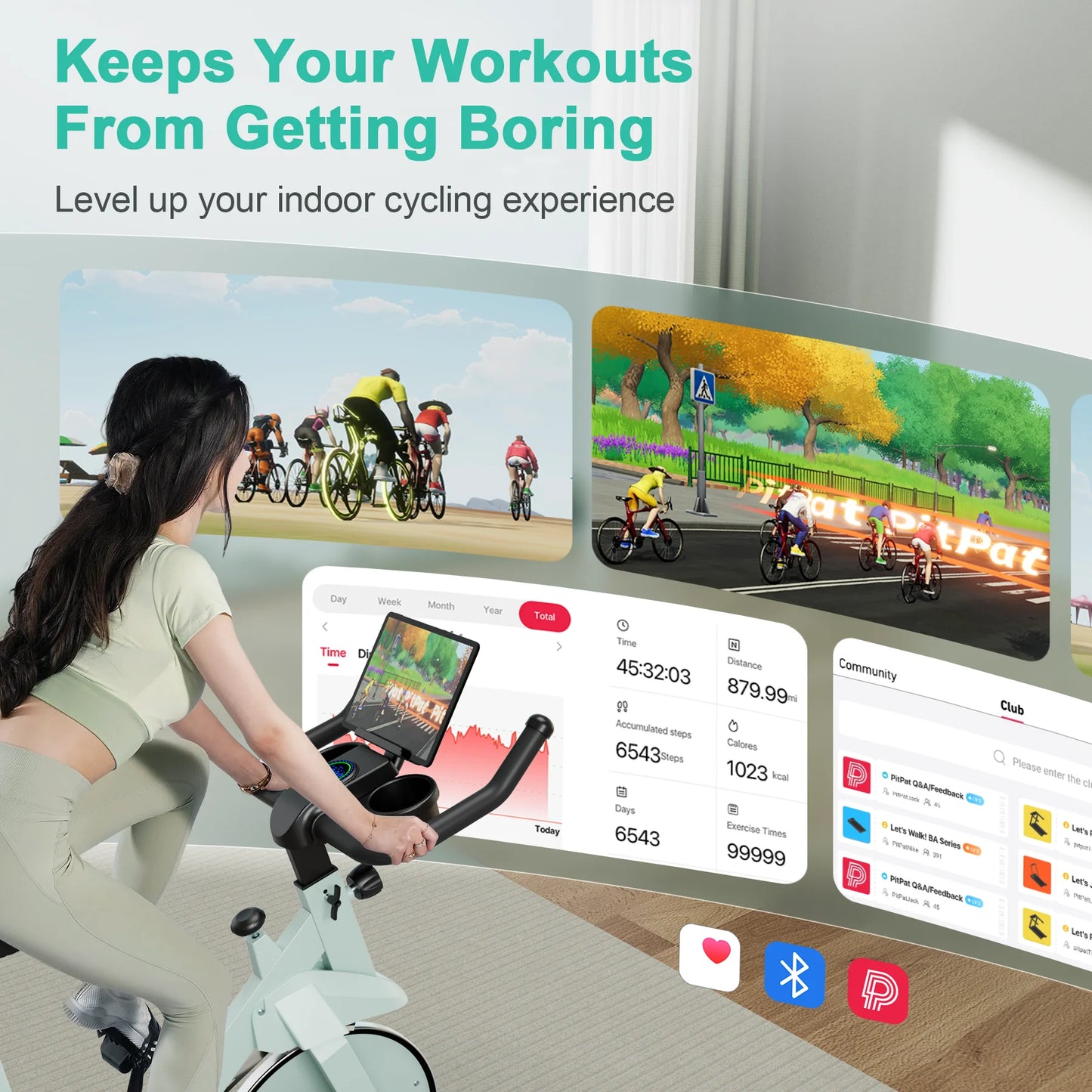 Superun Magnetic Resistance Exercise Bike With 32 Levels