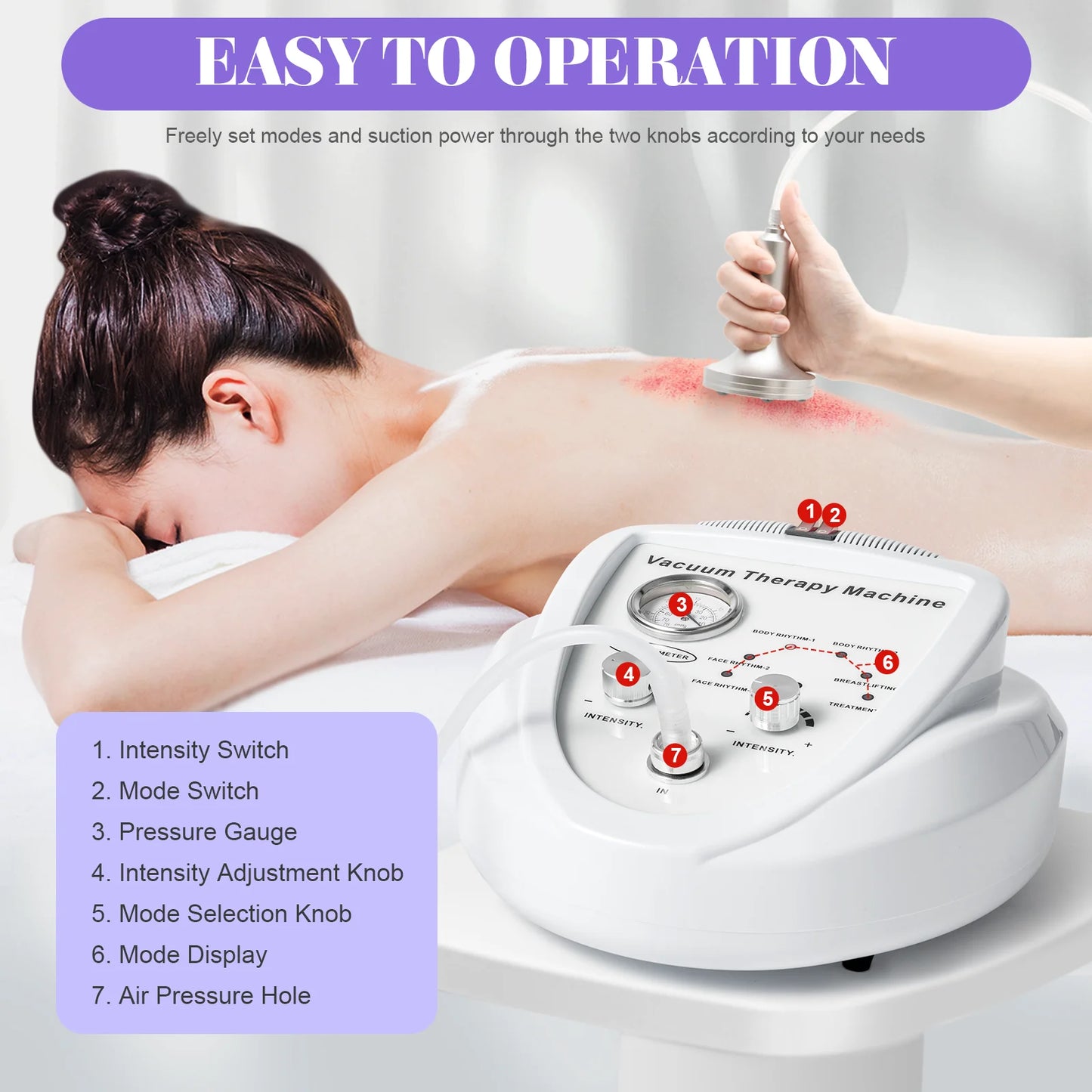 Electric Vacuum Pump Breast Massager For Body Shaping
