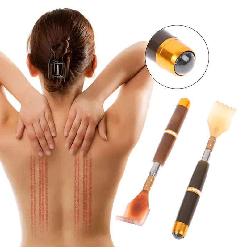 Jetting Extendable Magnetic Back Scratcher Telescopic Massager