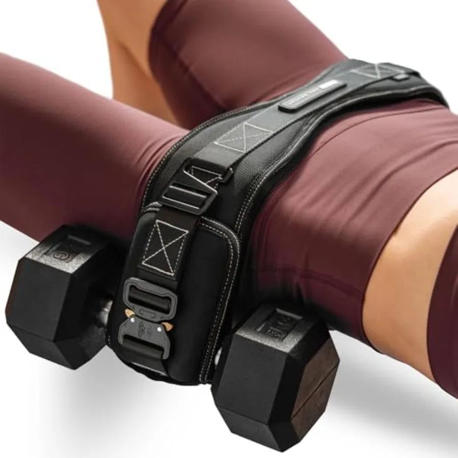 YAO HUI HUANG Hip Thrust Belt for Dumbbells and Kettlebells