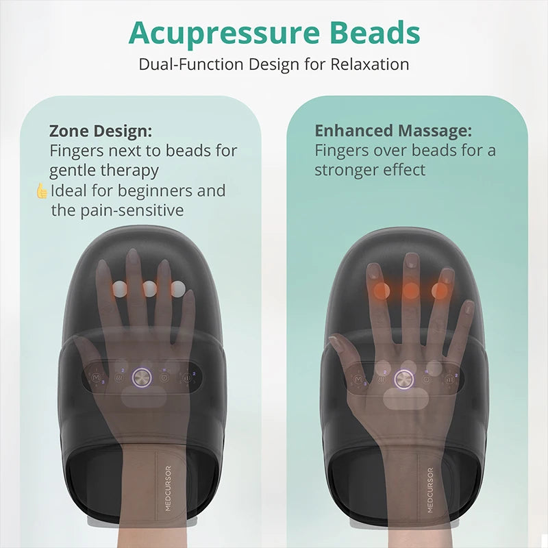 Medcursor Wireless Hand Massager With Air Compression Hot Compress