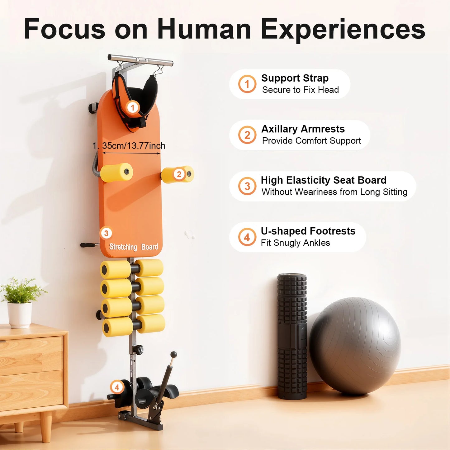 Adjustable Back Stretch Bench for Neck and Spinal Pain Relief