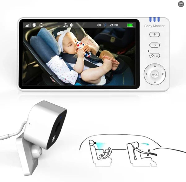 PSABM950 Car Baby Monitor With LCD VOX 2.4GHz Wireless