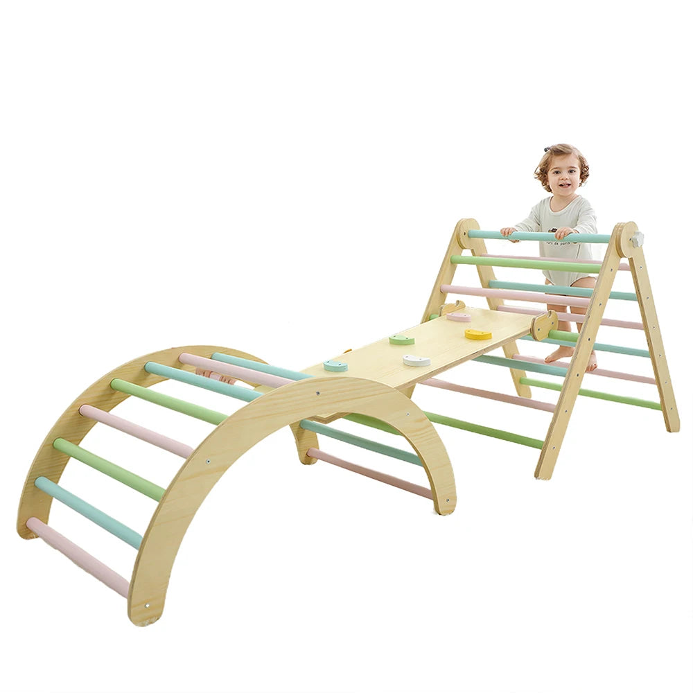 Seven In One Climbing Frame Toddlers Indoor Montessori Play Gym