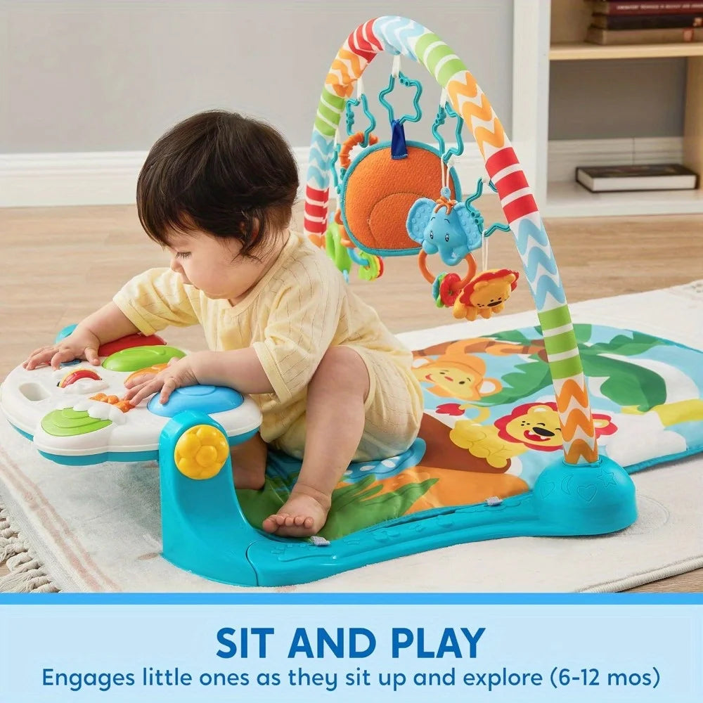 Joyfy Baby Play Mat Tummy Time Toy With Piano Panel