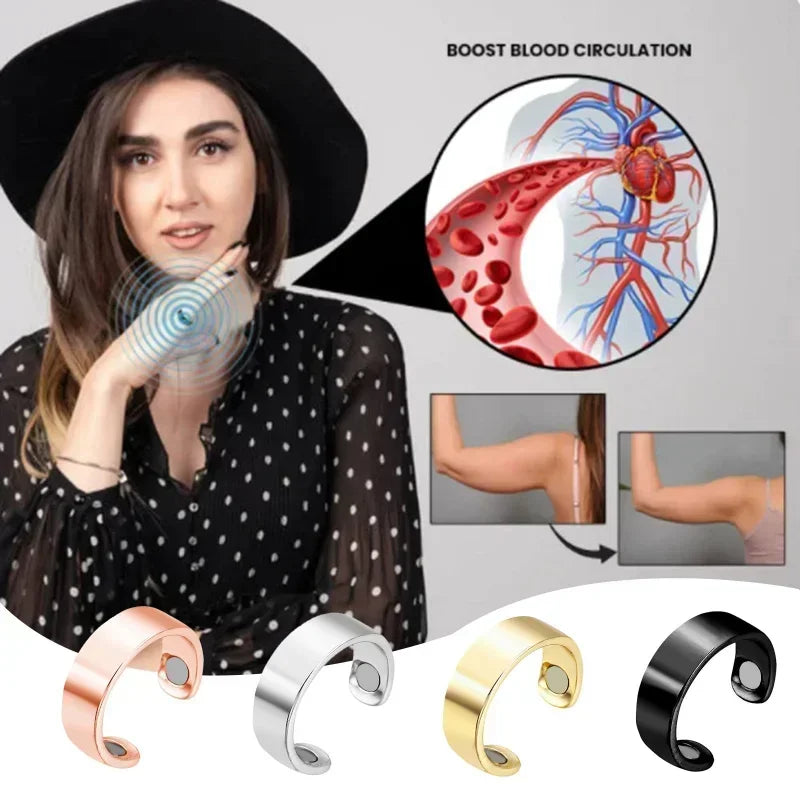 Anti Snore Sleep Aid Ring Magnetic Acupressure Therapy Relaxation