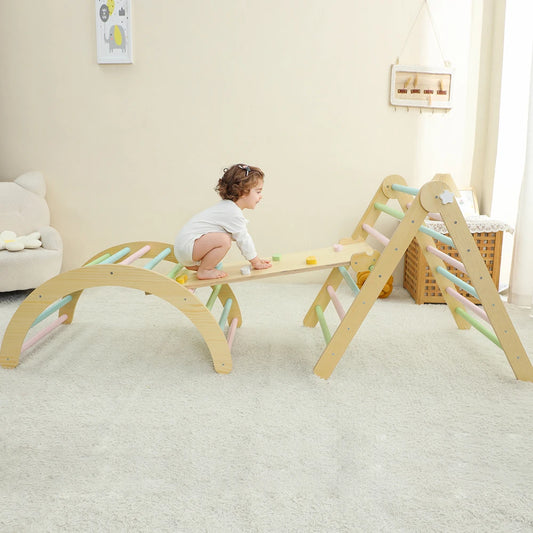 Seven In One Climbing Frame Toddlers Indoor Montessori Play Gym