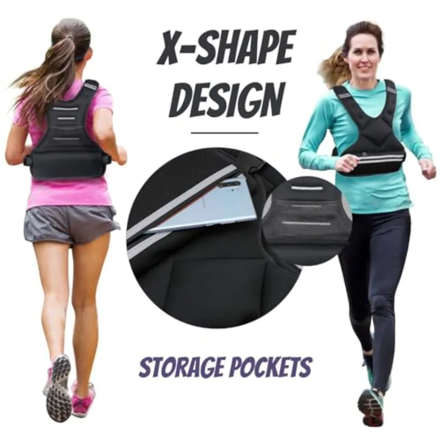 SHXI Adjustable Weight Vest for Strength Training and Running