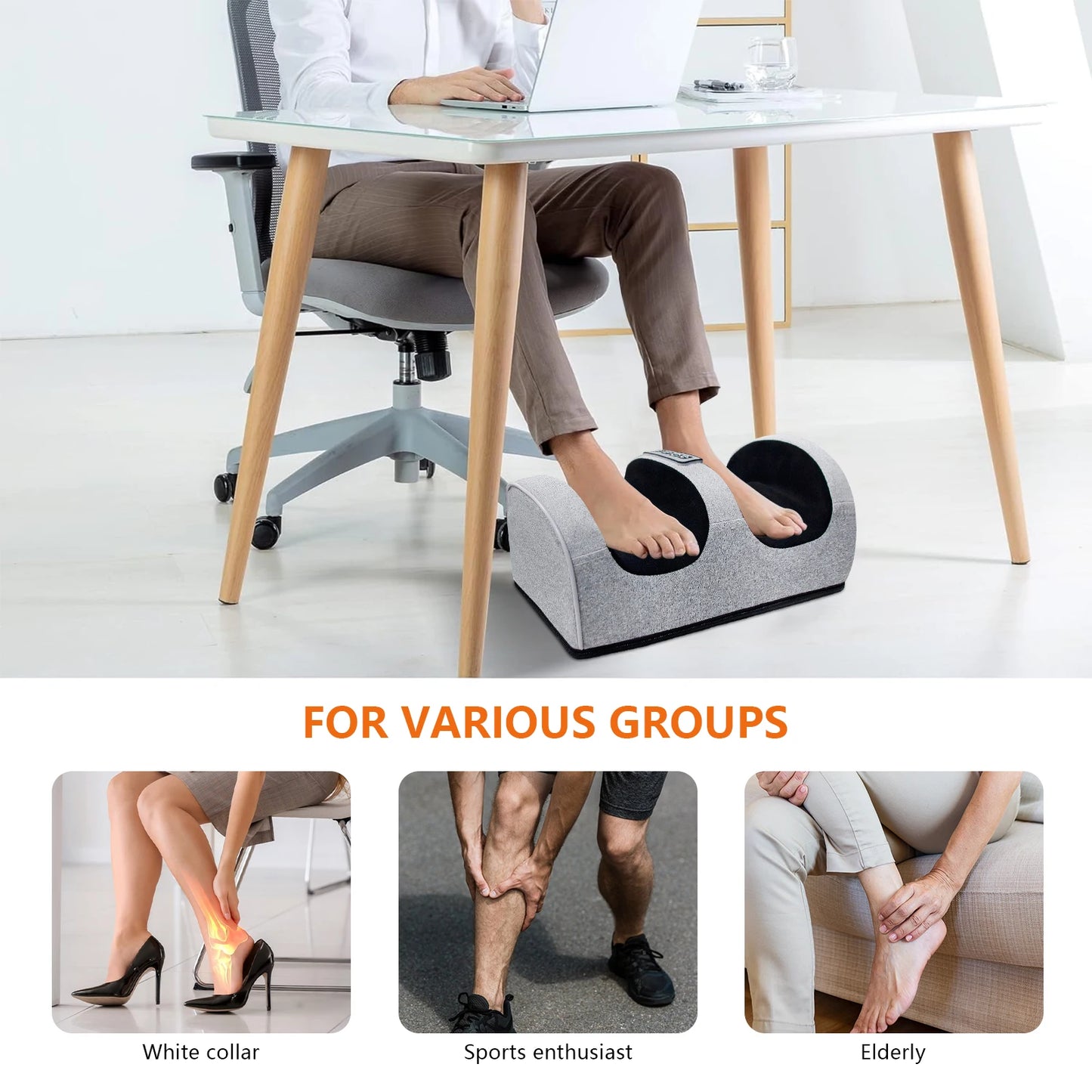 Foot Massage Machine Kneading Massager With Electric Heating