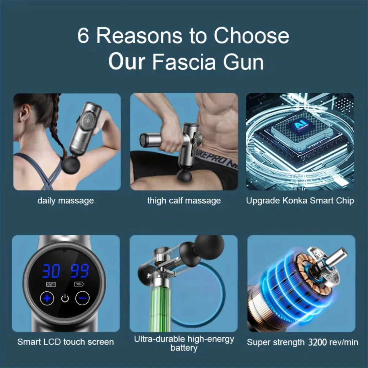 Altruism Portable Fascia Gun With Vibration For Deep Muscle Relief