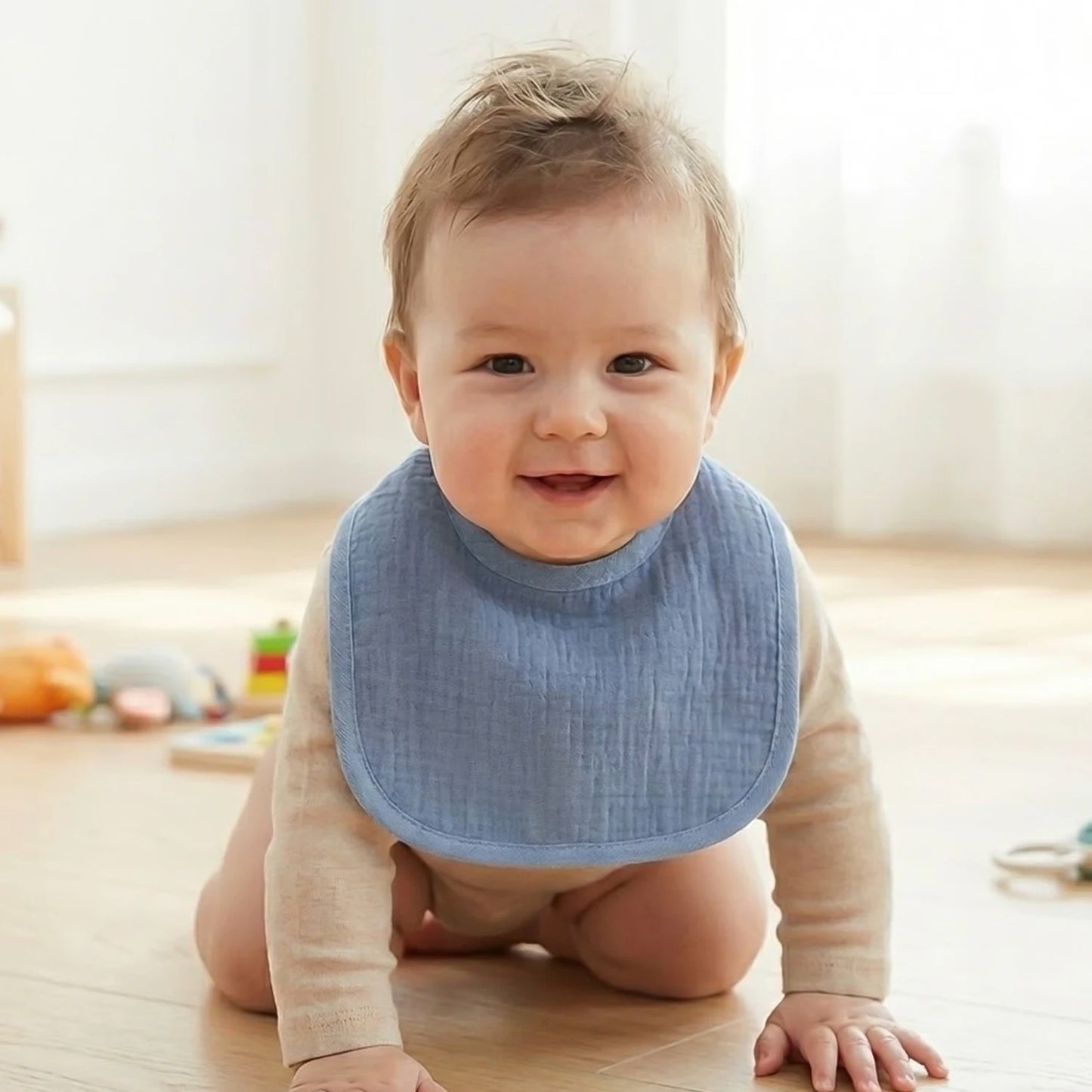Muslin Bandana Bibs for Babies Soft Absorbent with Snaps