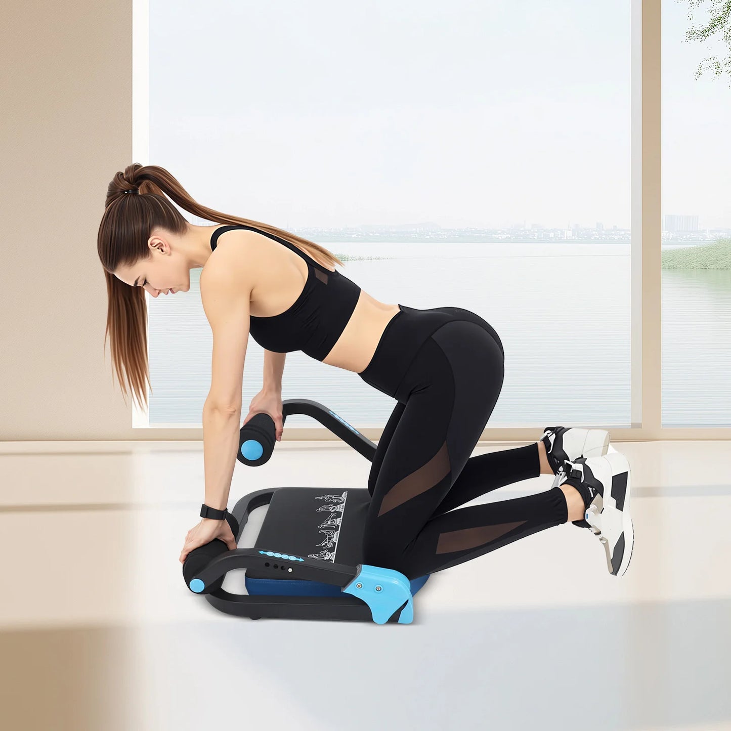 Ab Trainer Sit Up Exercise Equipment With 265 Lbs Capacity