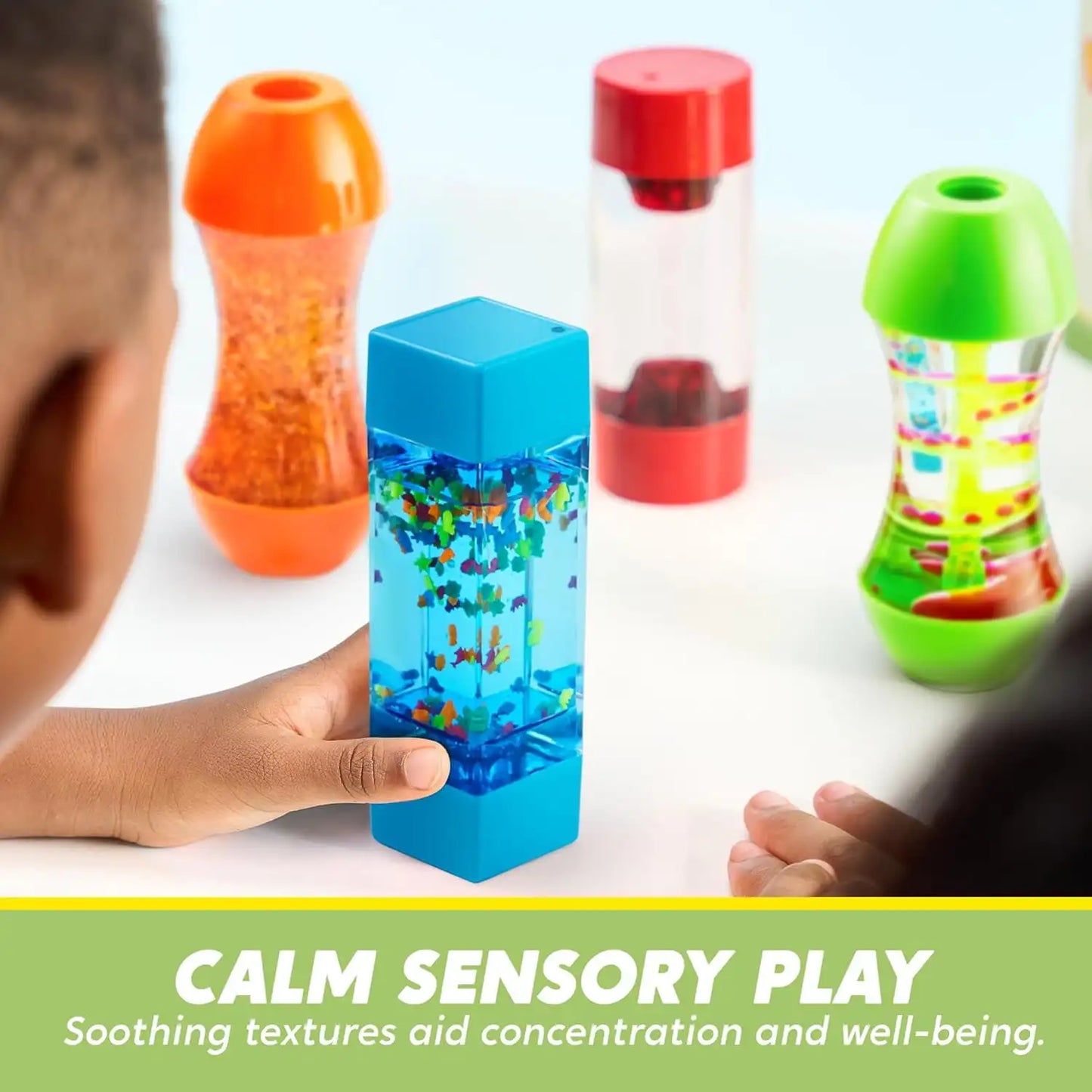 Joyfy Sensory Fidget Tubes Pack for Autism and Speech Therapy