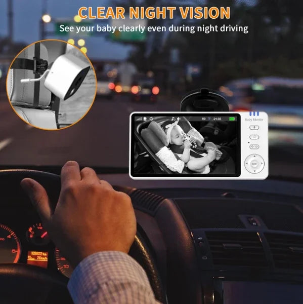 PSABM950 Car Baby Monitor With LCD VOX 2.4GHz Wireless