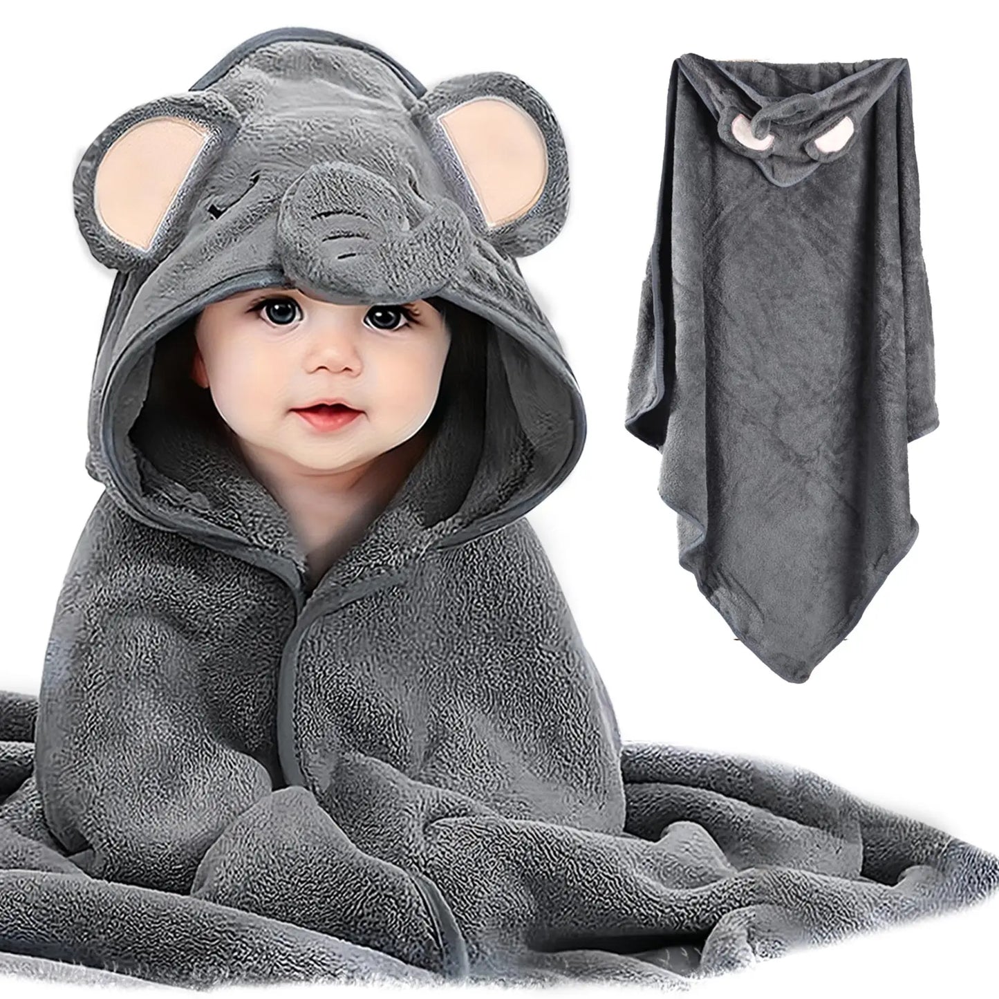 Soft Hooded Baby Towels Absorbent Bath Towels For Newborns Toddlers