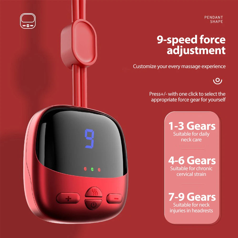 Smart Neck Massager EMS With Portable Hot Compress For Relaxation