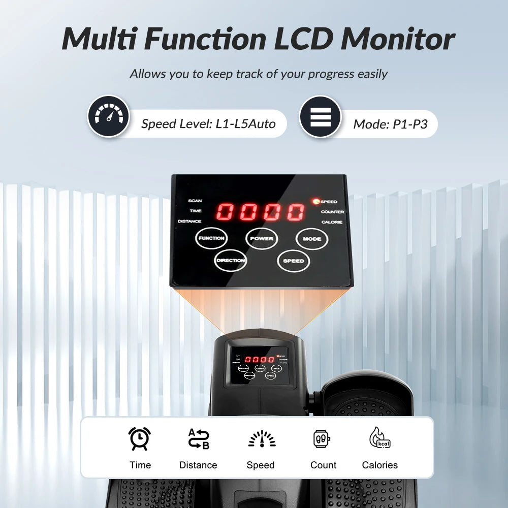 NONE Under Desk Elliptical Pedal Exerciser With Remote Control