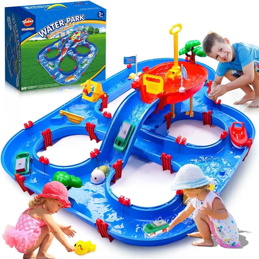 VATOS Two Tier Water Table with Pump for Outdoor Kids