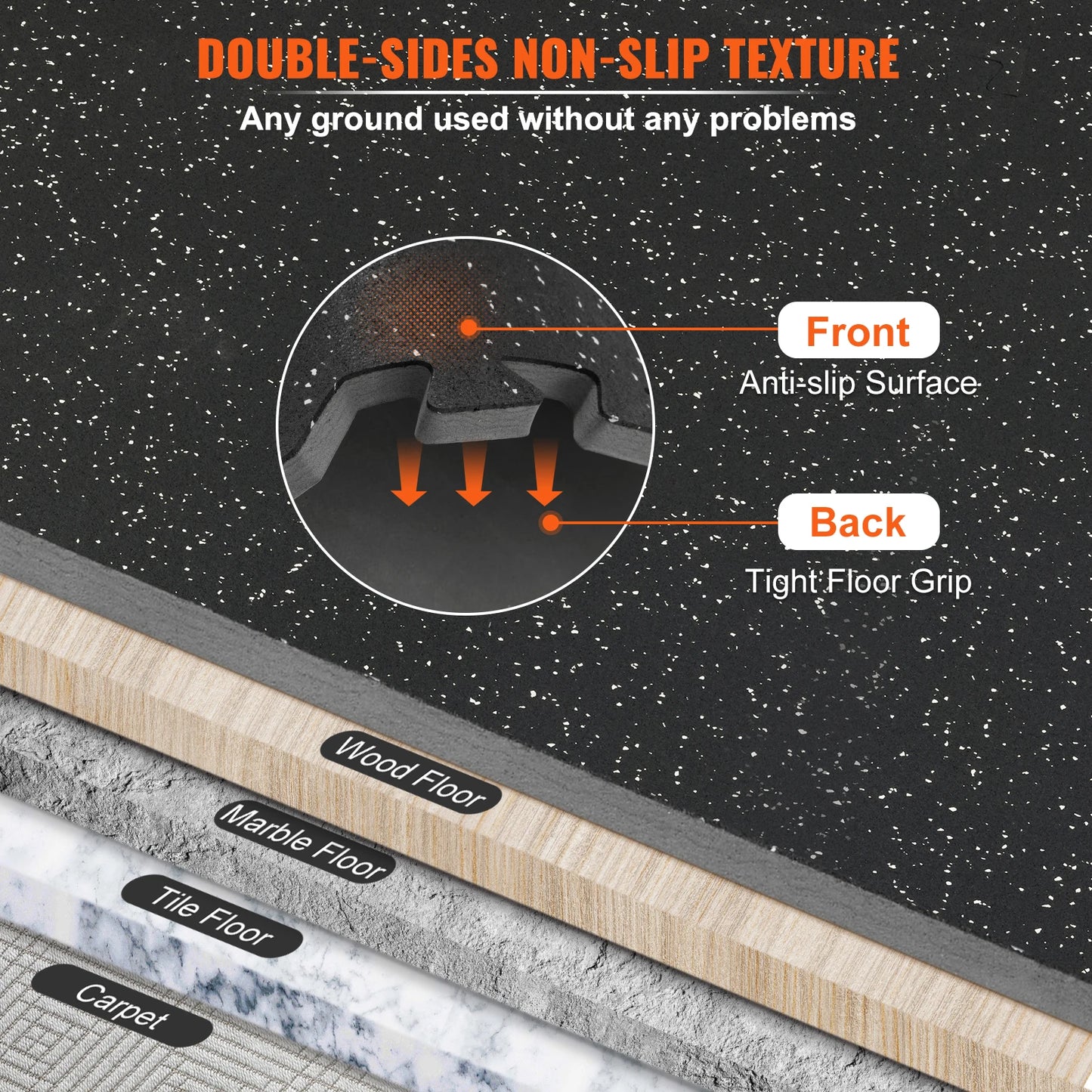 SucceBuy Interlocking Gym Floor Mats EVA Foam Rubber