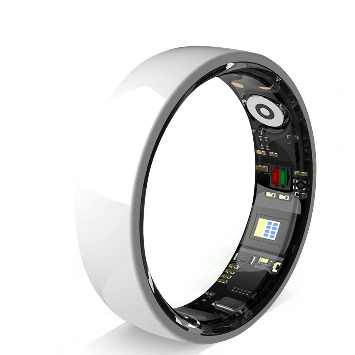 Fashion Ceramics Smart Ring White, black, pink with Charging Case, Health & 24/7 sleep monitoring,IP68 Water, Multi-sport Modesproof,