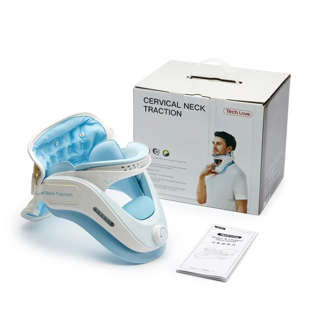 Cervical Neck Traction Device for Home Use and Support