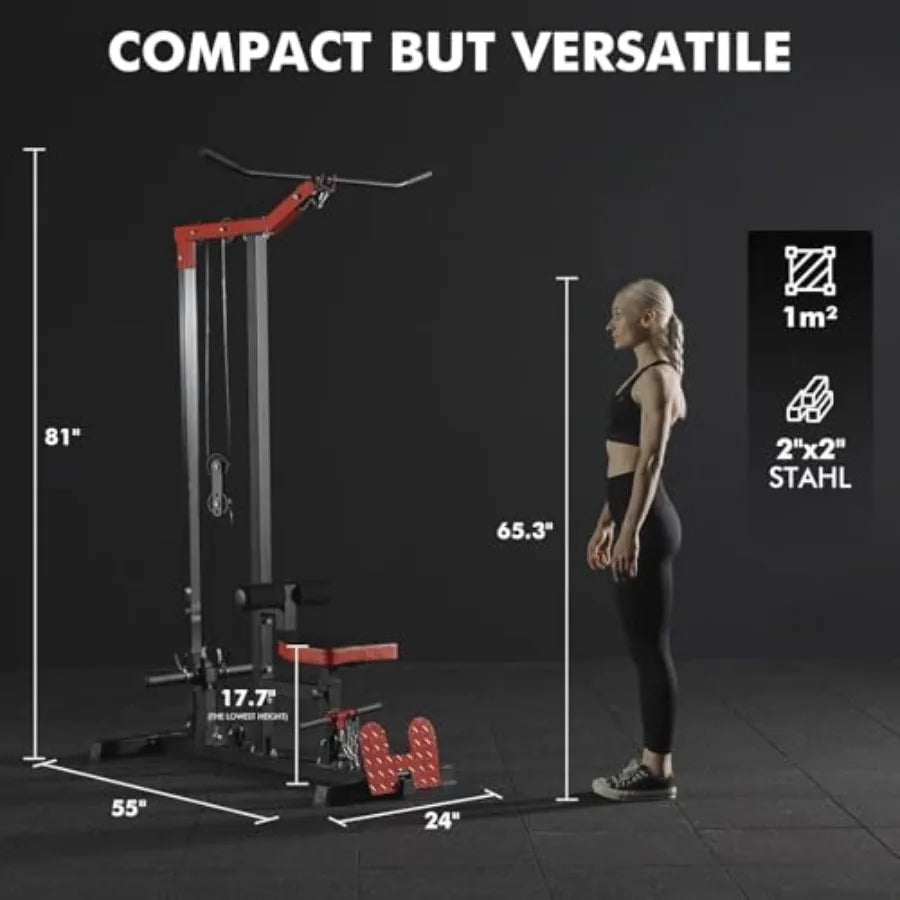 XMSJ LAT Pulldown Machine With Leg Hold Down Attachment