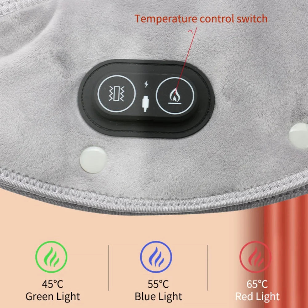 Neck Massager Brace With Electric Heating And Three Temperature Levels