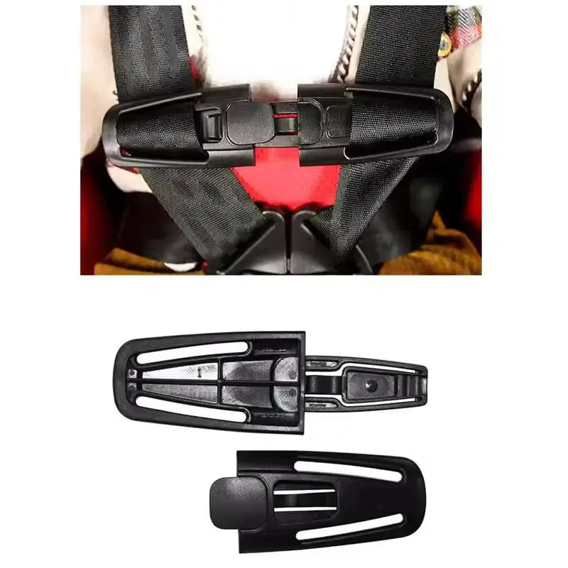 Baby Car Seat Belt Clip Five Point Buckle Lock Safety