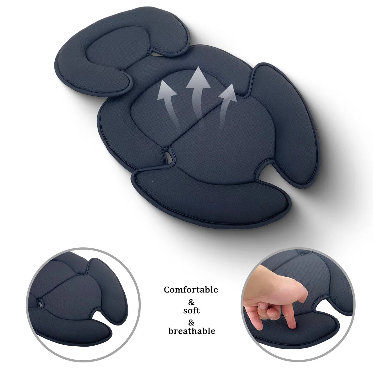 Universal Baby Stroller Seat Cushion Head and Body Support Pillow