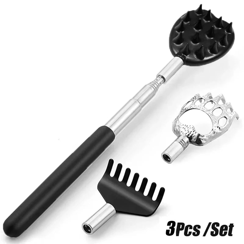 Back Scratcher Telescopic Massage Tool Stainless Steel Extendable