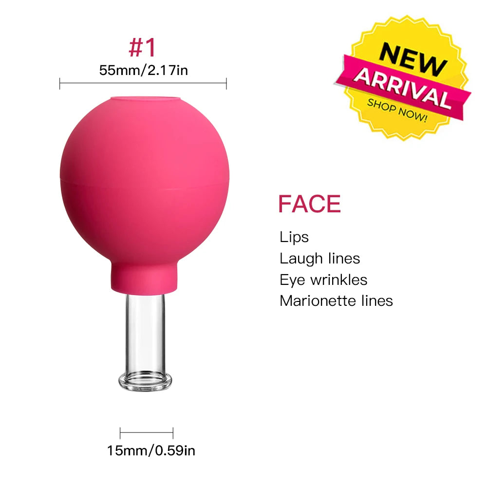 Mokarle Rubber Cupping Face Massager Vacuum Eye Lifting Tool