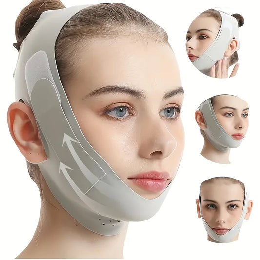 Graphene V-Shape Face Lift Band Adjustable Chin Reducer