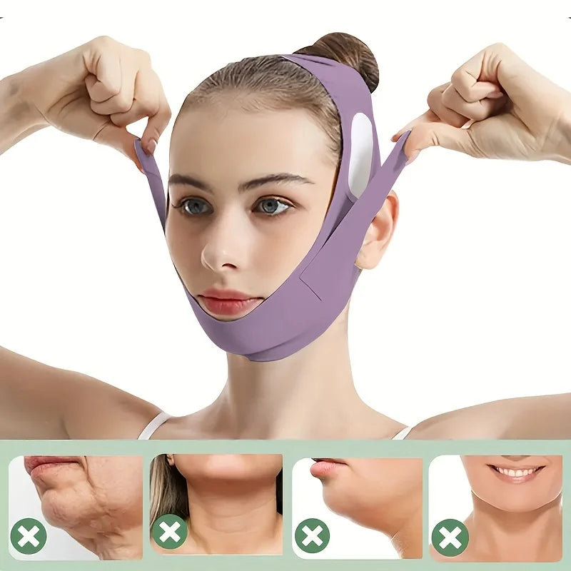 Graphene V-Shape Face Lift Band Adjustable Chin Reducer