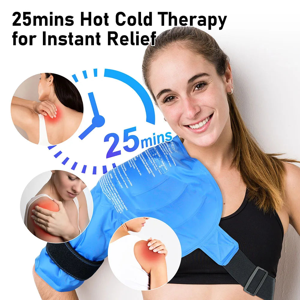 Shoulder Ice Pack Wrap for Hot Cold Therapy Relief