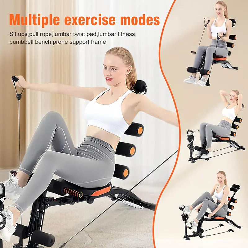 KBQ Foldable Abdominal Exercise Bench Adjustable Sit Up Machine