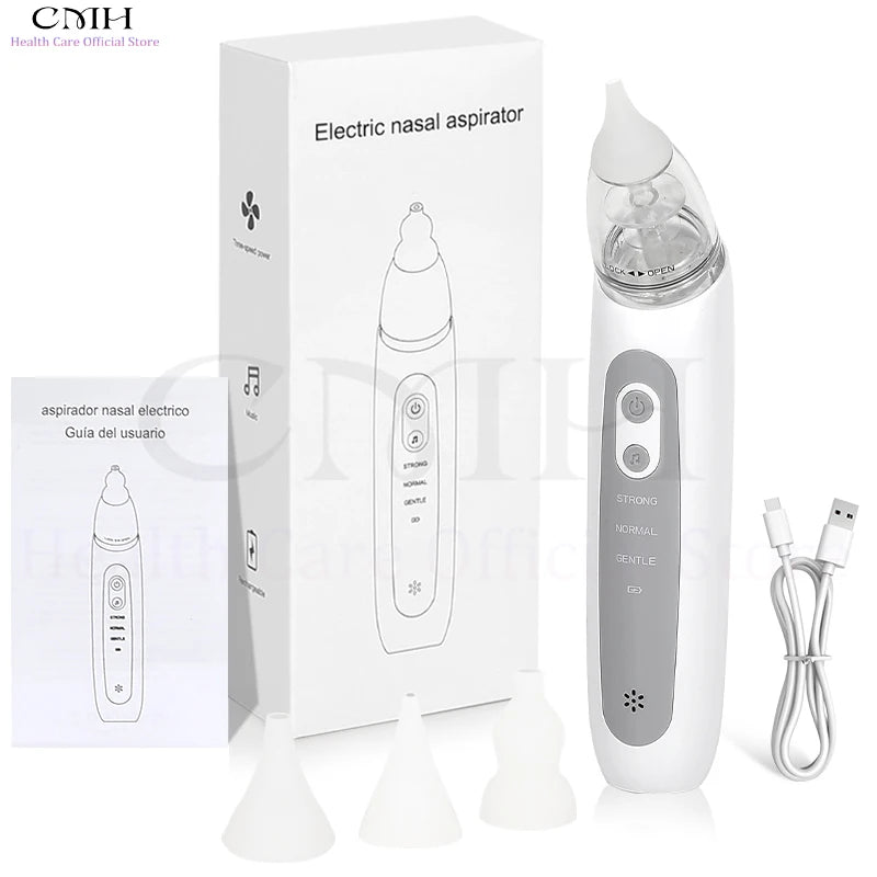 CMH Electric Baby Nasal Aspirator With 3 Suction Modes