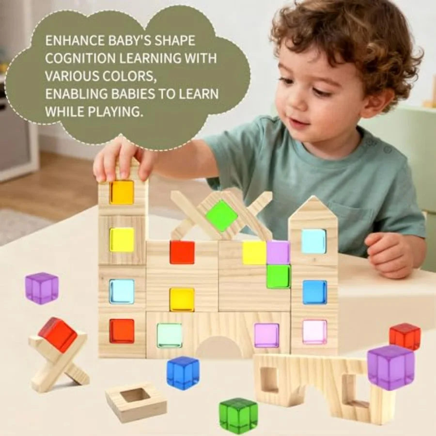 Educational Building Blocks Set For Toddlers Montessori Toy