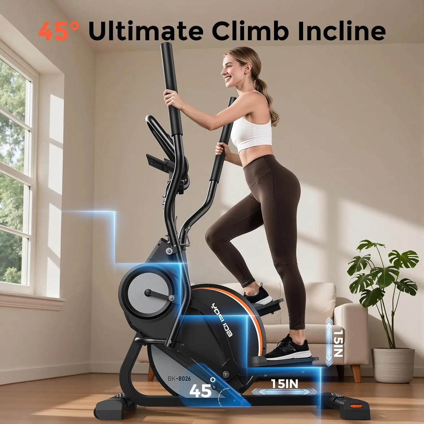 YOSUDA 3-In-1 Elliptical Machine For Home Fitness