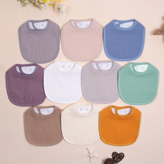 Muslin Bandana Bibs for Babies Soft Absorbent with Snaps
