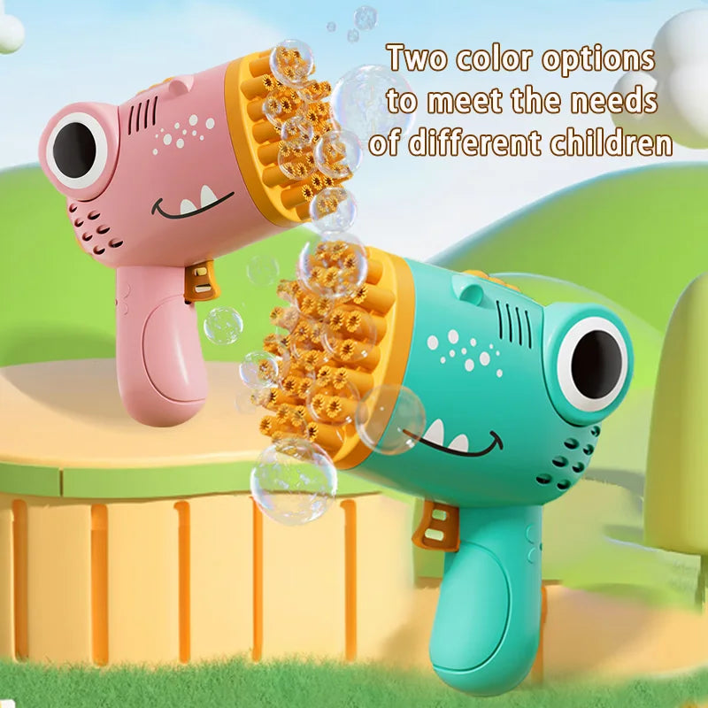 Dinosaur Bubble Gun Handheld Bubble Machine For Outdoor Parties