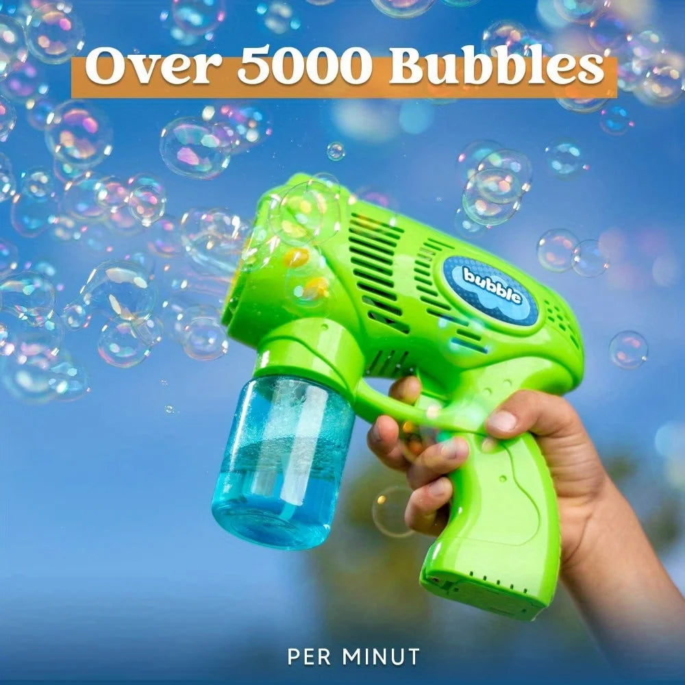 Joyfy Bubble Gun Set With 2 Bottles Refills