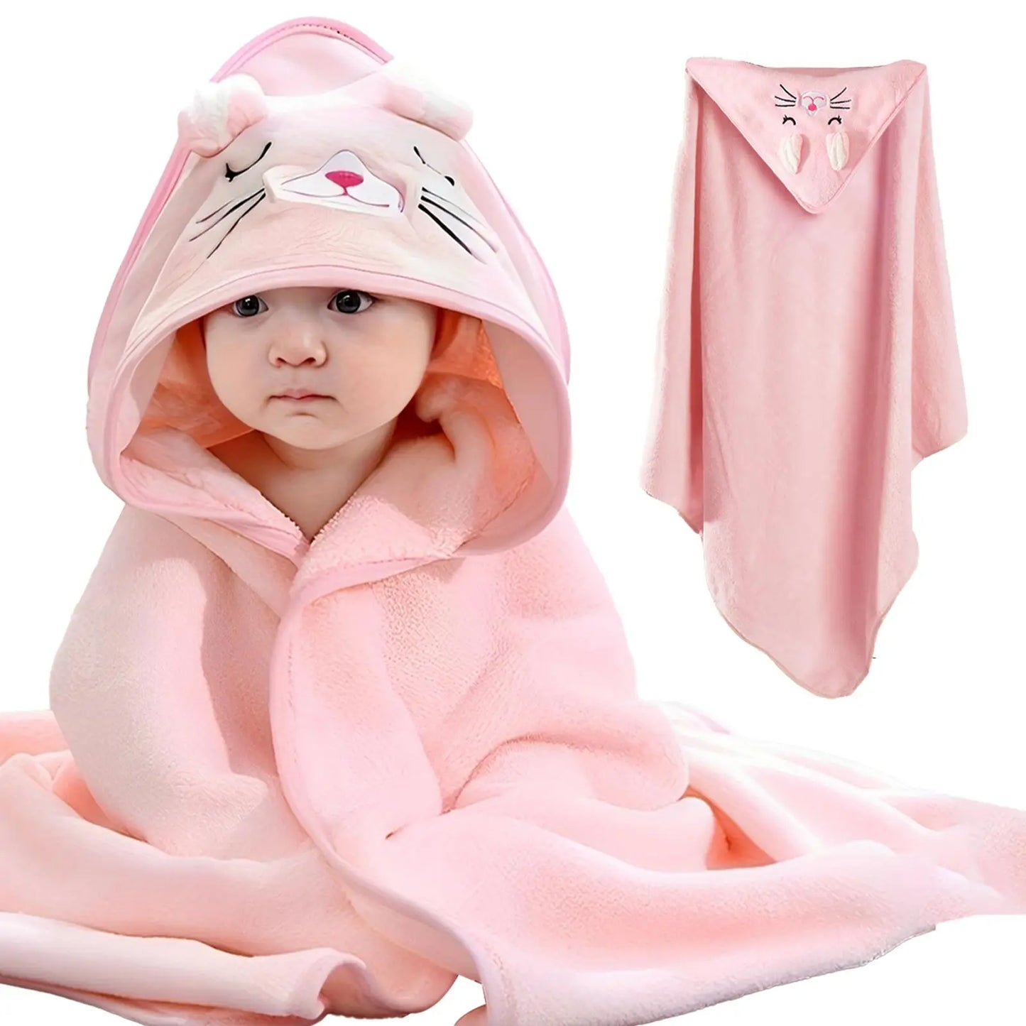 Soft Hooded Baby Towels Absorbent Bath Towels For Newborns Toddlers
