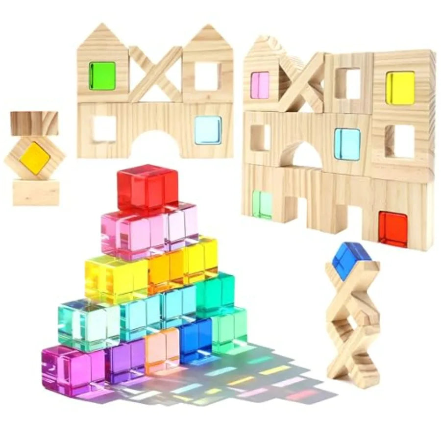 Educational Building Blocks Set For Toddlers Montessori Toy