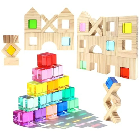 Educational Building Blocks Set For Toddlers Montessori Toy