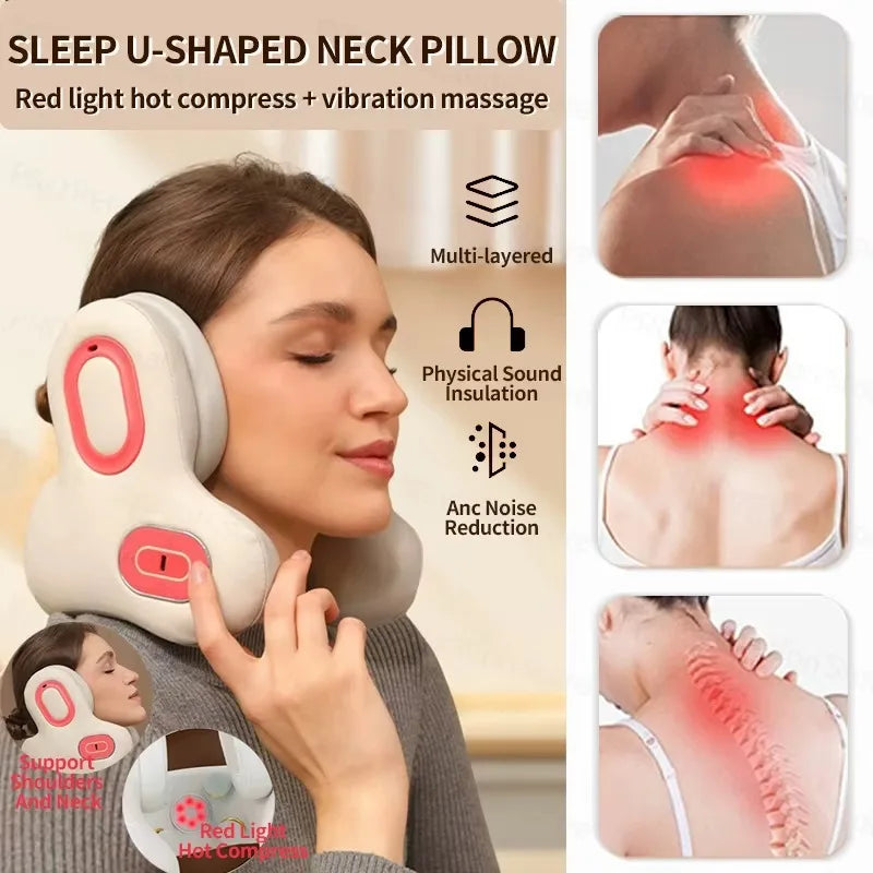 Wireless Neck Massager With Bluetooth Music And Sleep Therapy