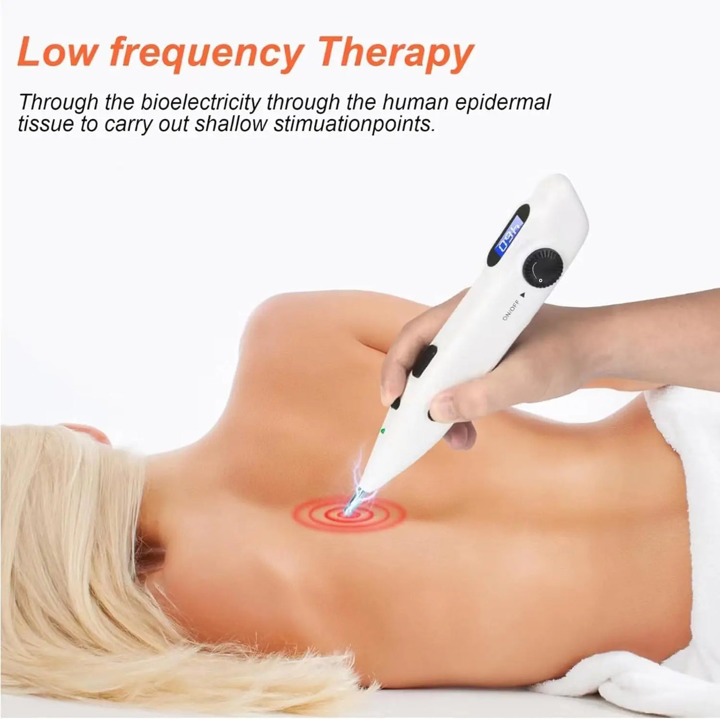 Electronic Acupuncture Pen For Pain Relief And Circulation Rechargeable