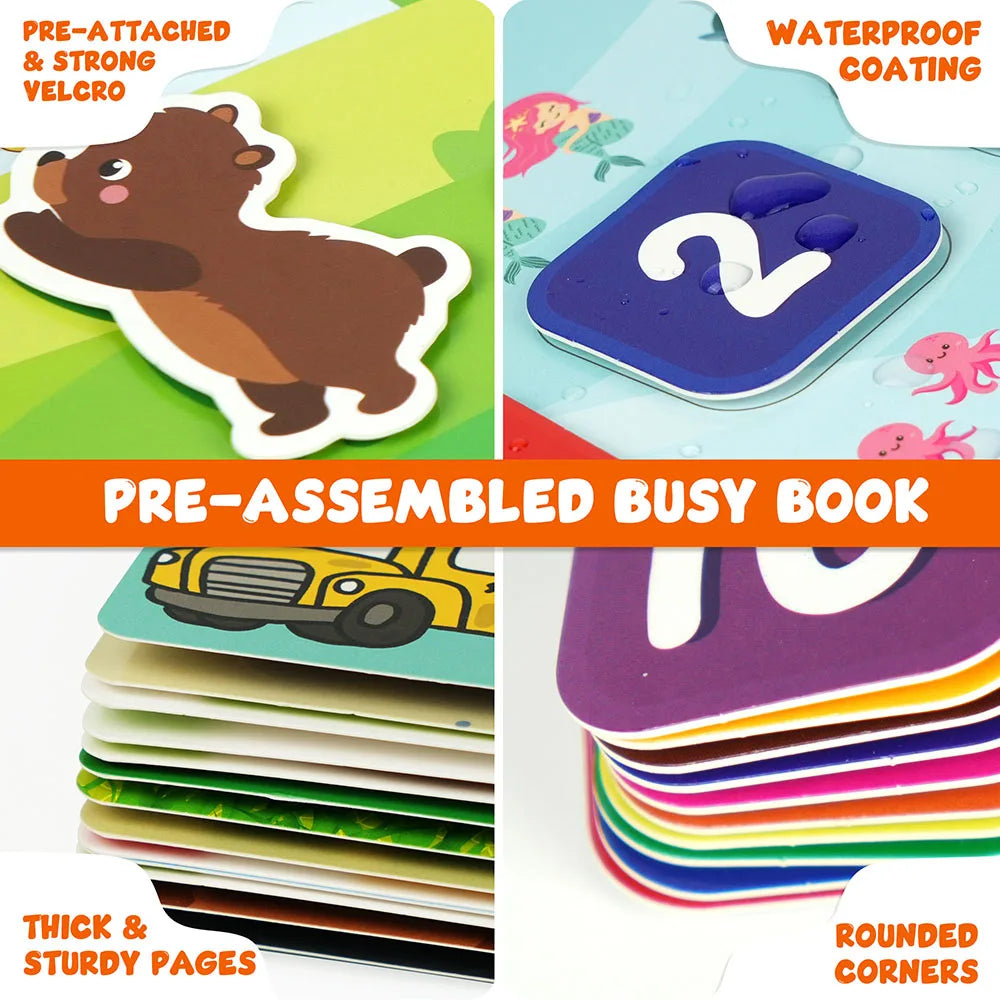 Busy Book for Toddlers and Preschoolers Educational Activity Book