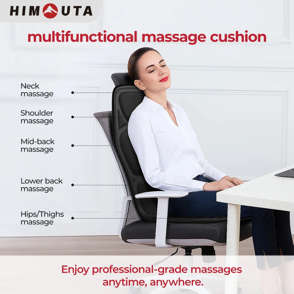 HIMOUTA Electric Back Massager With Heat And Vibration