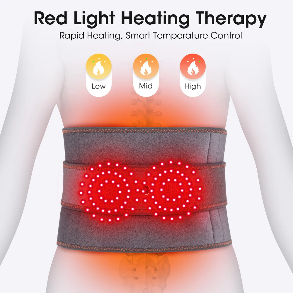 PASTSKY Electric Heating Waist Belt Massager With Vibration